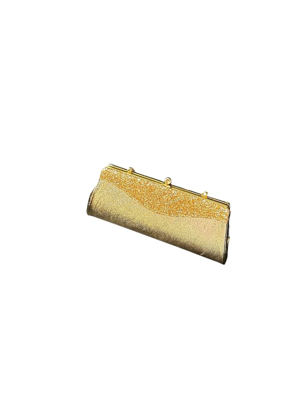 Vintage 1960s Gold Clutch
